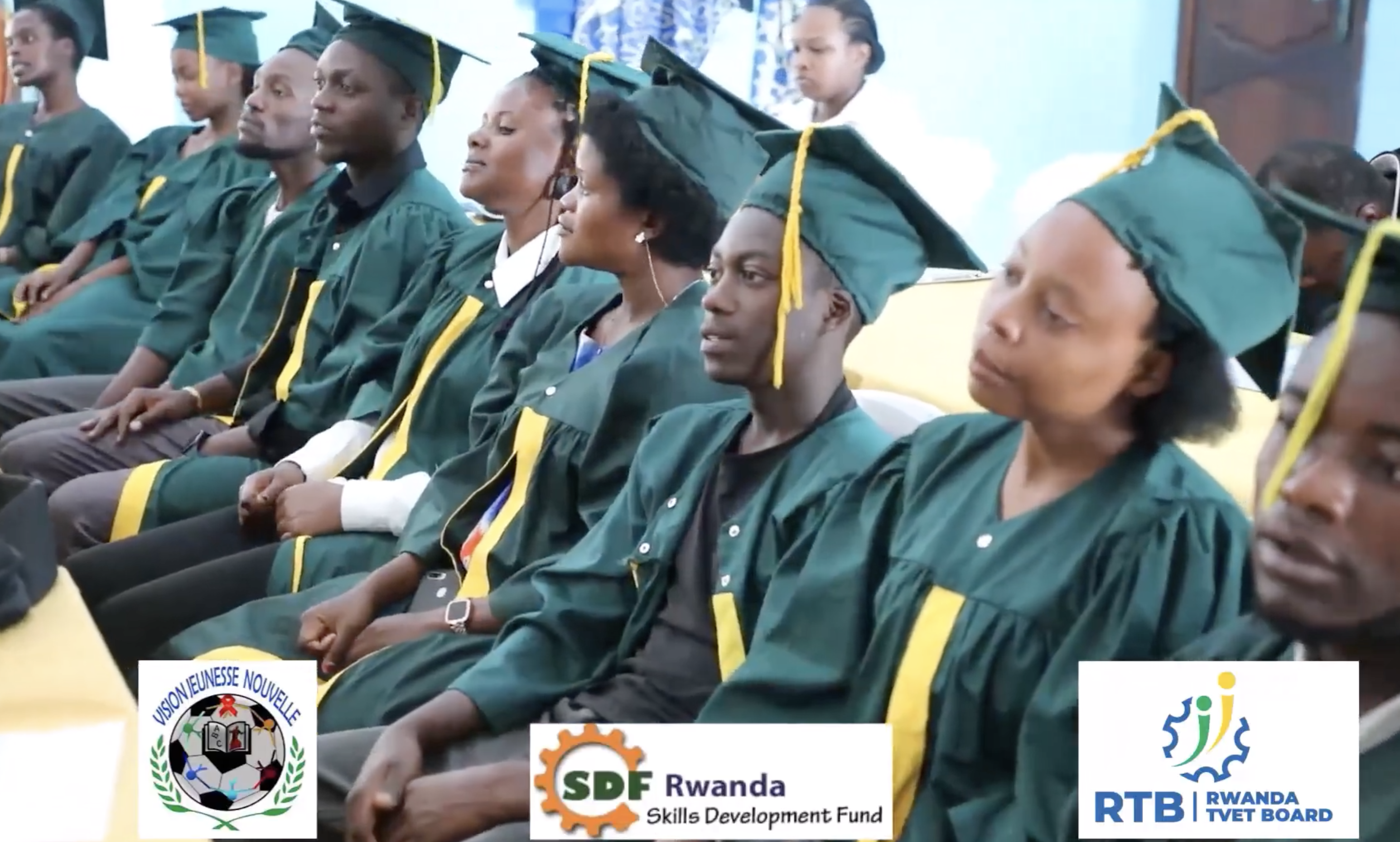 Testimony from the trained trainees who obtained their certificates after a 1 month training in Basic Business Training  and 6 months in Tailoring under SDF/RTB in Vision Jeunesse Nouvelle